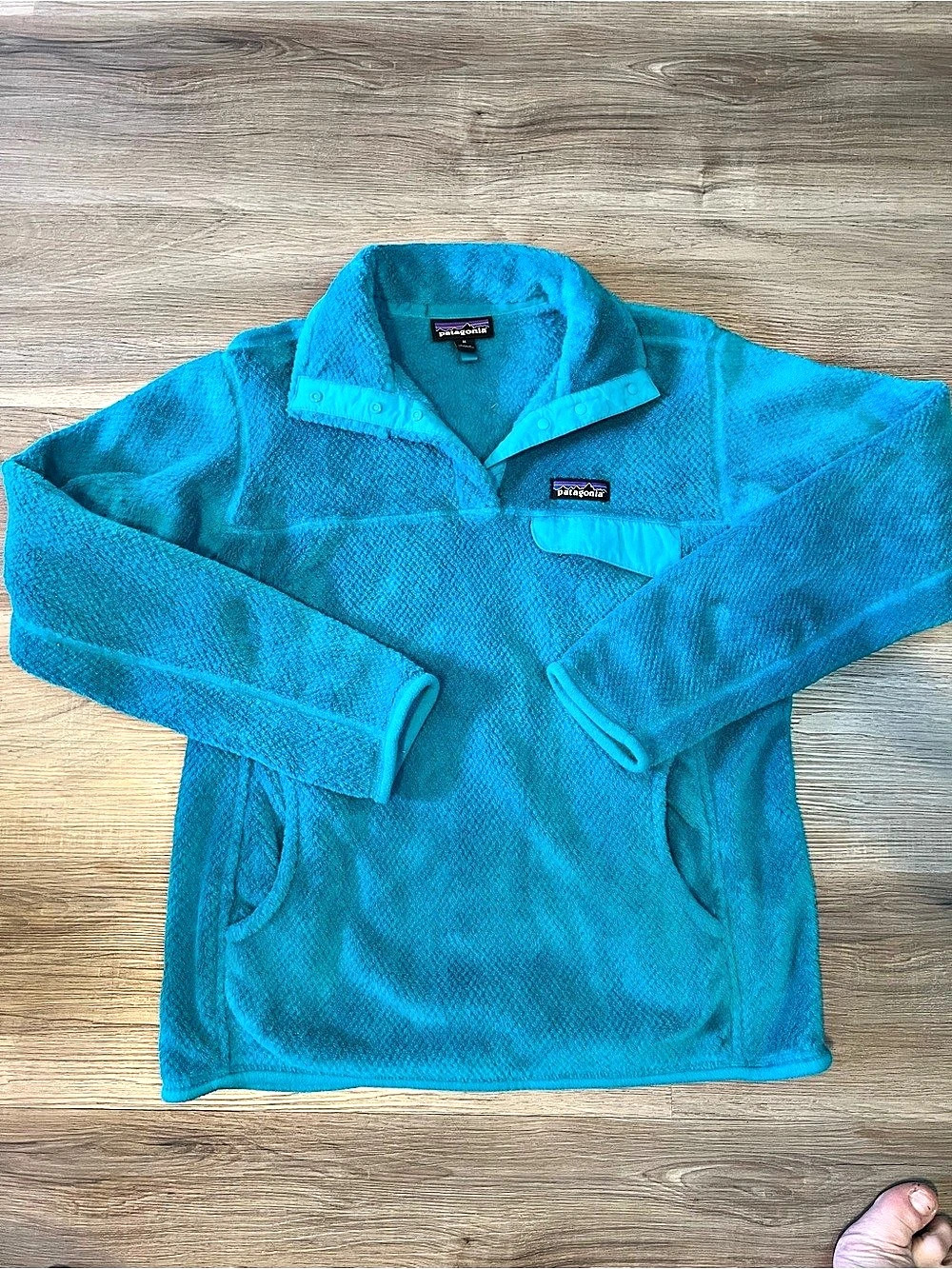 Patagonia Women's Re-Tool Snap-T Pullover Blue Fleece Size Medium